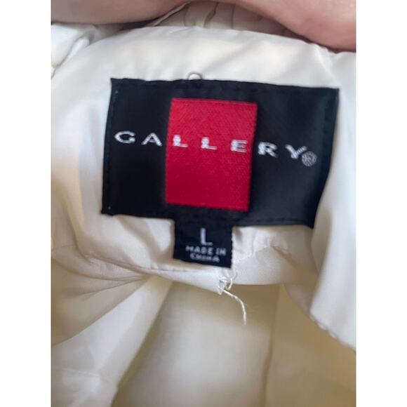 Gallery Women's Size Large White‎ Winter Jacket - Picture 4 of 5